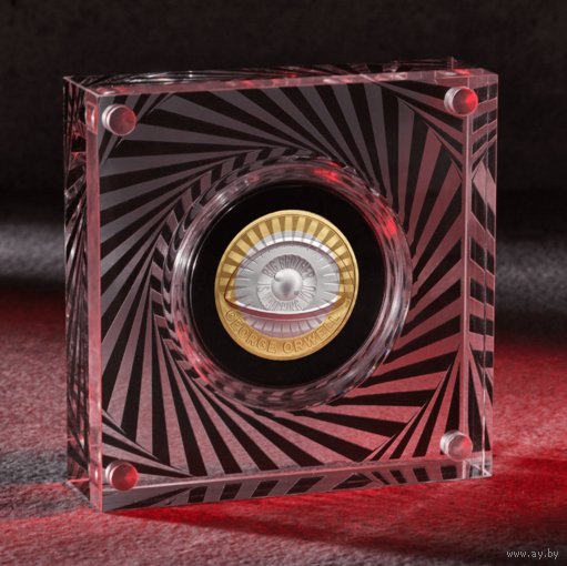 Серебрянная монета George Orwell