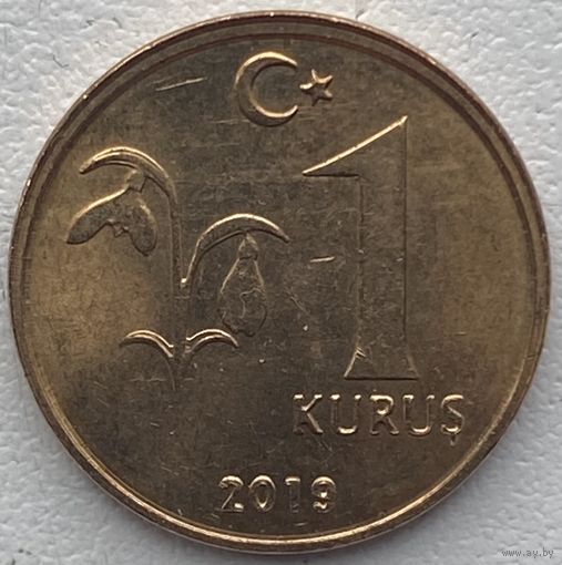 Турция 1 куруш 2019 г.