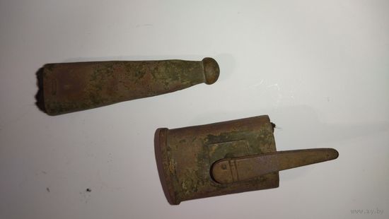 Устье и окончание ножен образца 1871 года к пехотной винтовке системы Маузера.