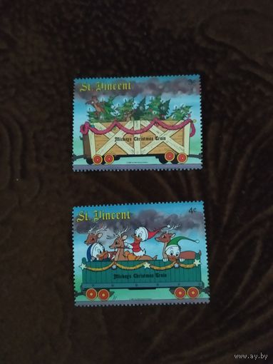 Сент Винсента и Гренадины марки 1988 г. Дисней