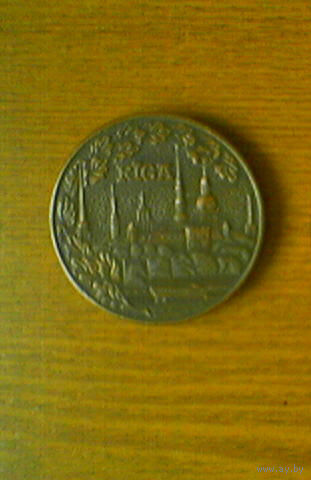 V Настольная медаль на тему города: Riga (Рига, Петух на шпиле) Z (возможен обмен)