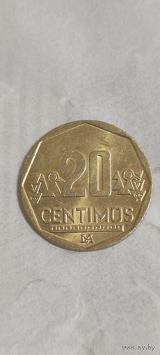 Перу 20 сентимос 2017