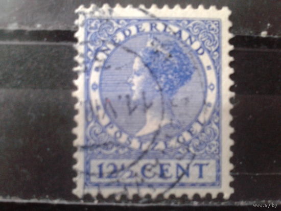 Нидерланды 1928 Королева Вильгельмина 12 1/2с
