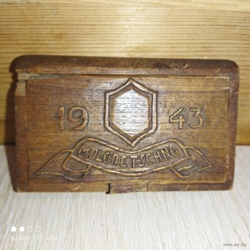 Винтаж.Шкатулка.Вермахт.Ручное творчество.