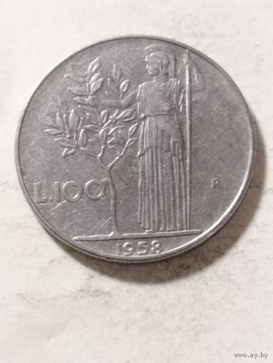 Италия 100 лир 1958