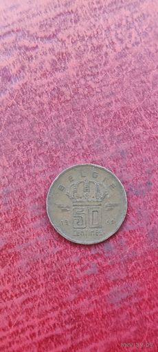 Бельгия 50 цент 1953