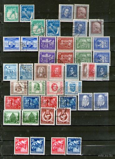 ГДР.МАРКИ 1952 г.с вариантами!Чистые марки без наклеек и с родным клеем!ВЫСОКИЙ КАТАЛОГ !