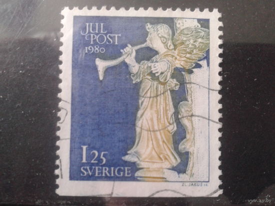 Швеция 1980 Рождество, ангел, одиночка