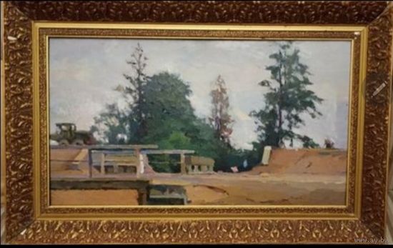 Картина , живопись масло Максимцов К.И. , по ошибке говорят Максимцев с рубля