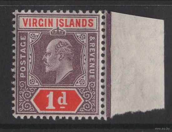 1904 Виргинские острова ** Edward VII, марка из серии (SG 55), Британские колонии