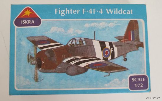 "Fighter F-4F-4 Wildcat", сборная модель истребителя.
