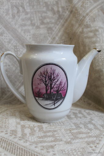 Заварник Коростень сюжетный Зима в деревне бе крышечки