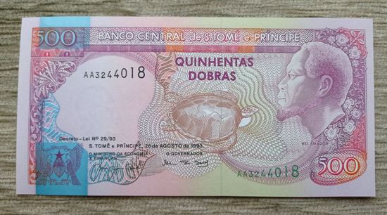 Werty71 Сан-Томе и Принсипи 500 добра 1993 UNC банкнота