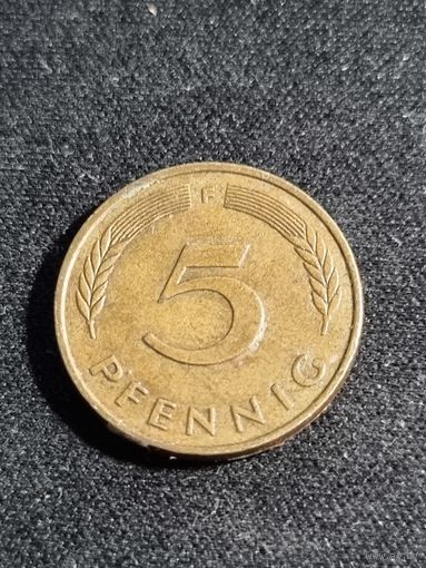 Германия 5 пфеннигов 1990  F