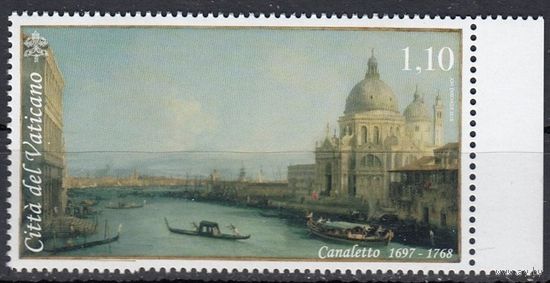 Ватикан 2018 Живопись Каналетто Корабли 1 марка MNH