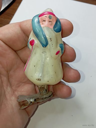 Ёлочная игрушка -  Дед Мороз , СССР