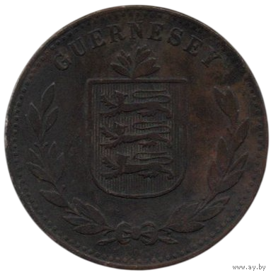 Бейливик Гернси (Коронное Владение). 8 дублей ( даблов ) 1918.