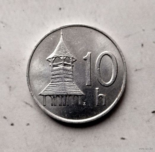 10 геллеров 1994 года Словакия. Словацкая Республика. Шикарная монета! Как новая! В коллекцию!