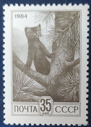 СССР 1984 Соболь, простая бумага, 1 из 4.