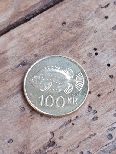 ИСЛАНДИЯ 100 крон 2011 год