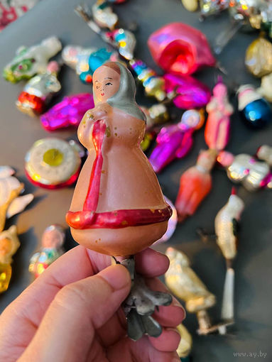 Елочная игрушка Настенька из сказки "Морозко" 1950-60-е гг. СССР