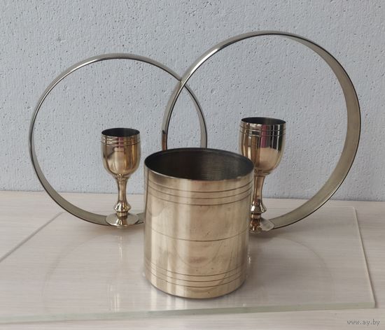 Винтажные Советские Свадебные Обручальные Кольца на Машину СССР Латунь