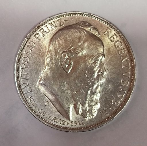 3 марки 1911 Луитпольд Баварский