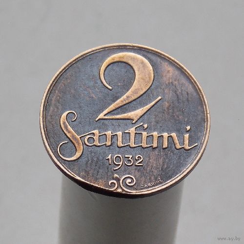 Латвия 2 сантима 1932