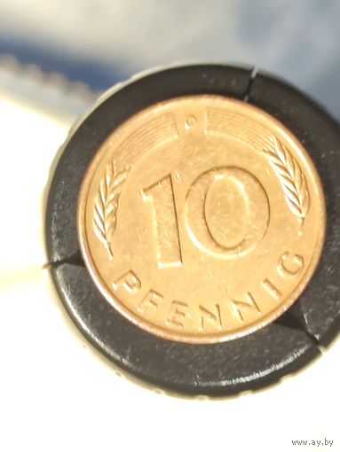 Германия 10 пфеннигов 1972 D