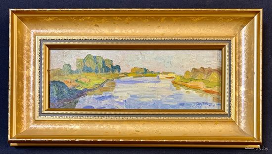 Кубарев В.Г. Этюд. Картон, масло. Размер 23х42 см.