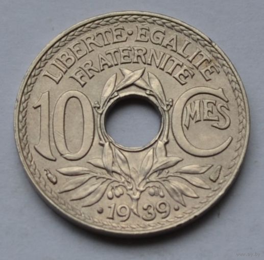 Франция, 10 сантимов 1939 г.