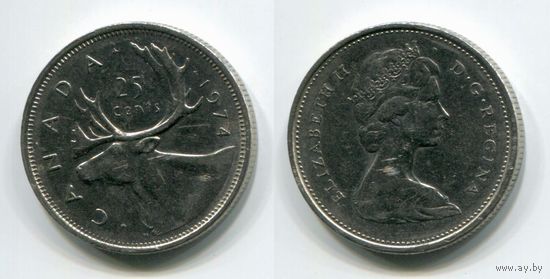 Канада. 25 центов (1974)
