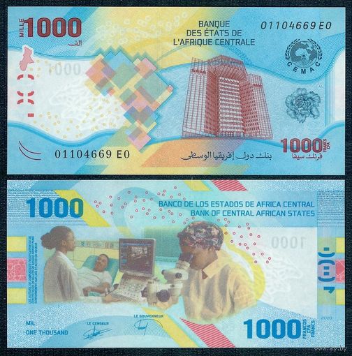 Центральные Африканские Штаты (ЦАШ) 1000 франков 2020 год, UNC