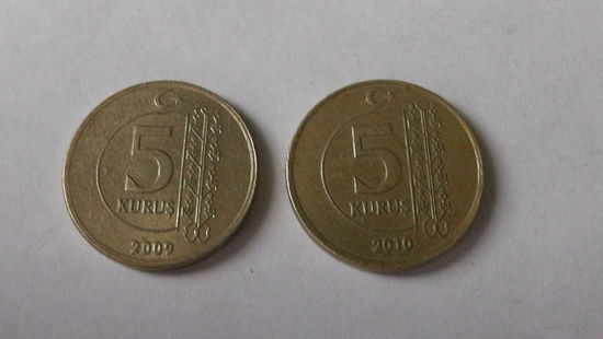 Турция, 5 куруш2009(2010)