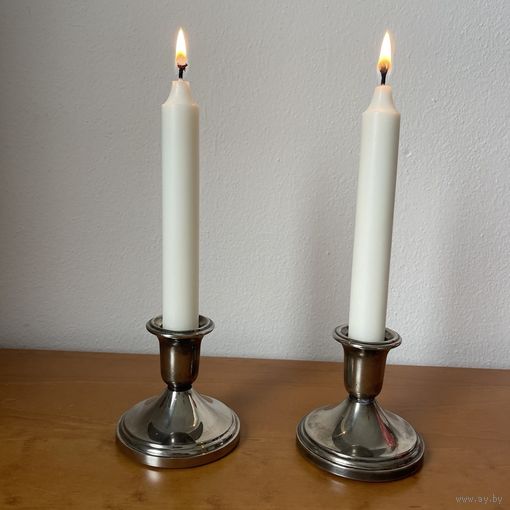 Подсвечники посеребренные парные. Франция. 3784