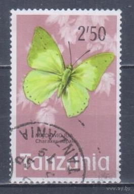 [948] Танзания 1973. Фауна.Бабочка. Гашеная марка.