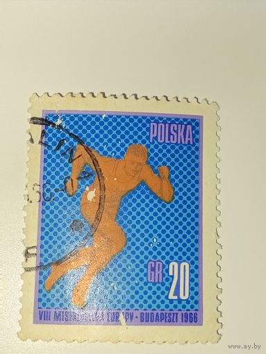 Польша 1966 VIII Чемпионат Европы по легкой атлетике в Будапеште 1966 года