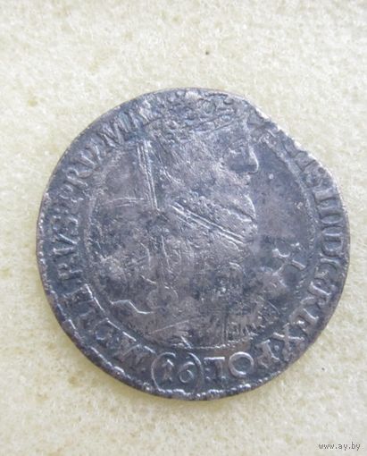 Все лоты с рубля.Орт (18 грошей) 1621 года. "16" под портретом,не частый