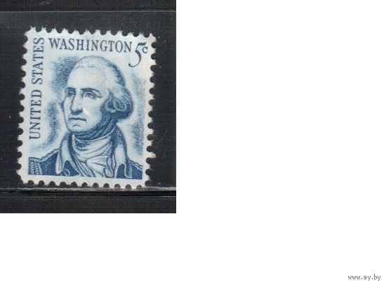 США-1966, (Мих.895) , * (без клея) , Стандарт, Вашингтон(одиночка),