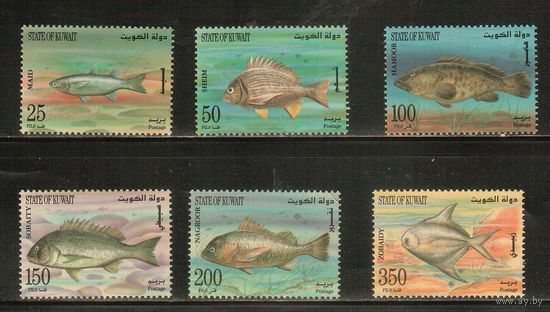 Кувейт-1997(Мих.1489-1494) , **  , Морская  Фауна , Рыбы (полная серия)
