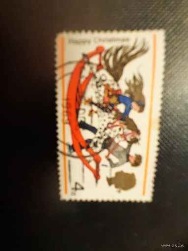 Великобритания. Рождество. 1972г. гашеная