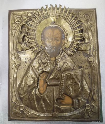 Икона "Николай Чудотворец", 19 век.