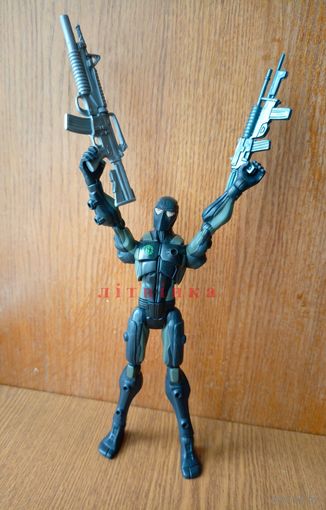 Подвижная экшен-фигурка солдатик Змеиные Глаза. Джо-солдат: Сигма 6 (Action Figure Snake Eyes G.I.Joe: SIGMA 6, спецназ), Z HASBRO. Высота - 22см. (возможен обмен)