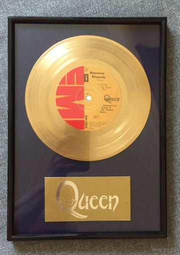Золотой диск QUEEN (Bohemian Rhapsody)