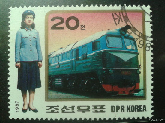 КНДР 1987 Метропоезд