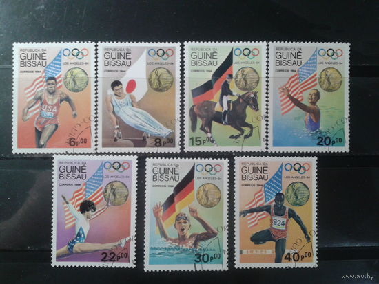 Гвинея-Бисау, 1984. Медалисты Олимпийских игр в Лос-Анжелесе. Полная серия