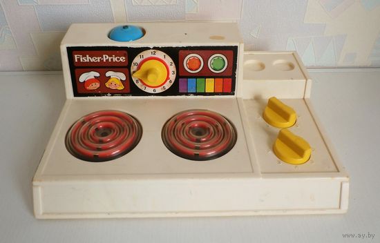 Редкая старая игрушка Fisher Price 1978 год плита варочная поверхность. Англия