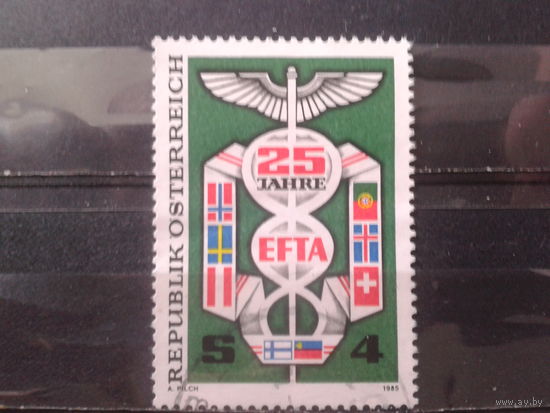 Австрия 1985 25 лет EFTA, флаги стран-участниц