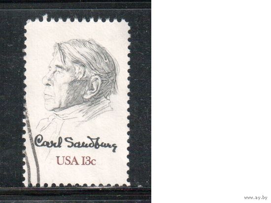 США-1978, (Мих.1324) , гаш., Личности, Поэт (одиночка)