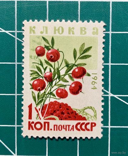 СССР 1964 "ЯГОДЫ" 1 марка ** (клюква) 353